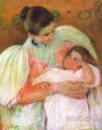 La enfermera y el niño madres hijos Mary Cassatt